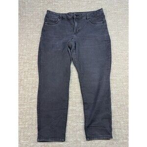 D Jeans Women's Plus Size 18W Black Denim Stretch Comfort Ankle  Skinny